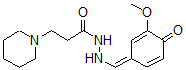 CAS 登录号：6049-39-4， N'-[(Z)-(3-甲氧基-4-氧代-1-环己-2,5-二烯亚基)甲基]-3-(1-哌啶基)丙酰肼
