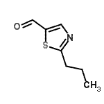 CAS 登录号：60587-86-2， 2-丙基-1,3-噻唑-5-甲醛