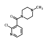 CAS 登录号：60597-69-5， (2-氯-3-吡啶基)(4-甲基-1-哌嗪基)甲酮