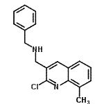 CAS 登录号：606095-53-8， N-苄基-1-(2-氯-8-甲基-3-喹啉基)甲胺