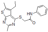 CAS 登录号：606113-43-3， 2-[(5-乙基-2,6-二甲基噻吩并[2,3-d]嘧啶-4-基)硫代]-N-苯基-乙酰胺