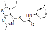 CAS#: 606113-46-6, 2-[(5-Ethyl-2,6-Dimethylthieno[2,3-d]Pyrimidin-4-Yl)Thio]-N-(3-Methylphenyl)-Acetamide