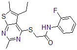 CAS#: 606113-56-8, 2-[(5-Ethyl-2,6-Dimethylthieno[2,3-d]Pyrimidin-4-Yl)Thio]-N-(2-Fluorophenyl)-Acetamide