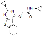 CAS#: 606113-64-8, N-Cyclopropyl-2-[(2-Cyclopropyl-5,6,7,8-Tetrahydro[1]Benzothieno[2,3-d]Pyrimidin-4-Yl)Thio]-Acetamide