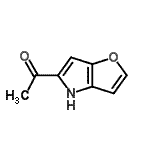 CAS 登录号：60664-19-9， 1-(4H-呋喃并[3,2-b]吡咯-5-基)乙酮