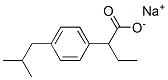 CAS 登录号：60682-24-8， 2-(4-异丁基苯基)丁酸钠