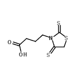 CAS 登录号：60708-95-4， 4-(2,4-二硫代-1,3-噻唑烷-3-基)丁酸