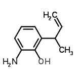 CAS 登录号：60723-76-4， 2-氨基-6-(3-丁烯-2-基)苯酚