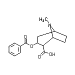CAS 登录号：60737-54-4， 3-(苯甲酰氧基)-8-甲基-8-氮杂双环[3.2.1]辛烷-2-羧酸