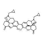 CAS 登录号：607732-61-6， (5alpha)-17-(环丙基甲基)-2-[(5alpha)-17-(环丙基甲基)-3,14-二羟基-6-氧代-4,5-环氧吗喃-2-基]-3,14-二羟基-4,5-环氧吗喃-6-酮