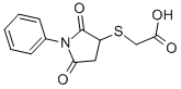 CAS 登录号：60788-02-5， (2,5-二氧代-1-苯基-吡咯烷-3-基巯基)-乙酸