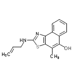 CAS 登录号：608127-06-6， 2-(烯丙基氨基)-4-甲基萘并[1,2-d][1,3]噻唑-5-醇