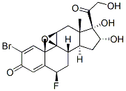 CAS#: 60864-70-2, 2-Bromo-9beta,11beta-Epoxy-6beta-Fluoro-16alpha,17,21-Trihydroxypregna-1,4-Diene-3,20-Dione