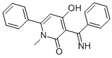 CAS 登录号:60986-58-5, 4-羟基-3-(alpha-亚氨基苄基)-1-甲基-6-苯基吡啶-2(1H)-酮