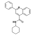CAS 登录号：60996-89-6， N-环己基-2-苯基-4-喹啉甲酰胺