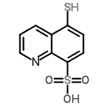 CAS 登录号：60999-28-2， 5-硫基-8-喹啉磺酸