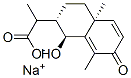 CAS 登录号：6106-18-9， [1S-[1alpha,2beta(R*),4abeta]]-1,2,3,4,4a,7-六氢-1-羟基-alpha,4a,8-三甲基-7-氧代萘-2-乙酸钠
