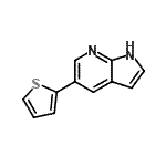 CAS 登录号：611204-94-5， 5-(2-噻吩基)-1H-吡咯并[2,3-b]吡啶