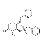 CAS 登录号:61134-28-9, 苄基2-O-(苄基磺酰基)-alpha-D-阿拉伯糖吡喃糖苷