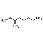 CAS 登录号：61142-46-9， 2-甲氧基-1-庚烯