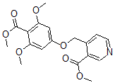 CAS 登录号:61166-29-8, 4-(3',5'-二甲氧基-4'-羧基苯氧基甲基)烟酸二甲酯