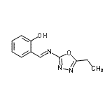 CAS 登录号：612047-43-5， 2-{(E)-[(5-乙基-1,3,4-恶二唑-2-基)亚氨基]甲基}苯酚