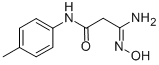 CAS 登录号：61239-35-8， 2-(N-羟基甲脒基)-N-对甲苯基-乙酰胺