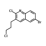 CAS 登录号：612494-85-6， 6-溴-2-氯-3-(3-氯丙基)喹啉