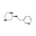 CAS 登录号：612503-28-3， (2S)-2-[2-(3-吡啶基)乙基]哌嗪