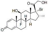 CAS 登录号：61339-36-4， 17-溴-9-氟-11beta,21-二羟基-16alpha-甲基孕甾-1,4-二烯-3,20-二酮