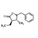 CAS 登录号：613672-52-9， (3R,4R)-2-苄基-4-乙基-3-甲基-1,2-恶唑烷-5-酮