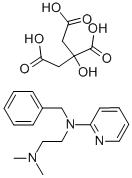 CAS 登录号:6138-56-3, 曲吡那敏柠檬酸盐
