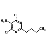 CAS 登录号：61456-99-3， 2-丁基-4,6-二氯-5-嘧啶胺