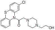 CAS 登录号:61524-32-1, 10-((2-氯-4-(2-羟基乙基)-1-哌嗪基)乙酰基)-10H-吩噻嗪