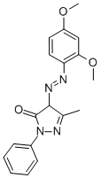 CAS#: 61550-72-9, 4-[(2,4-Dimethoxyphenyl)Azo]-2,4-Dihydro-5-Methyl-2-Phenyl-3H-Pyrazol-3-One