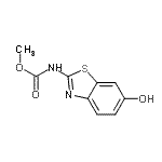 CAS 登录号：61610-56-8， 甲基(6-羟基-1,3-苯并噻唑-2-基)氨基甲酸酯