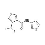 CAS 登录号：616204-52-5， 4-(二氟甲基)-N-(3-噻吩基)-3-噻吩甲酰胺