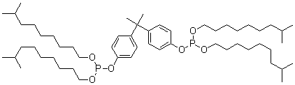 CAS 登录号:61670-79-9, 四异癸基双酚 A 二亚磷酸酯