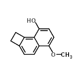 CAS 登录号：616889-79-3， 5-甲氧基-1,2-二氢环丁[a]萘-8-醇