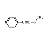 CAS 登录号：616898-46-5， 4-[(甲硫基)乙炔基]吡啶