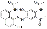 CAS 登录号：61827-66-5， N-[4-[[8-(乙酰氨基)-2-羟基-1-萘基]偶氮]-5-羟基-2-硝基苯基]乙酰胺