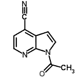 CAS 登录号：618446-36-9， 1-乙酰基-1H-吡咯并[2,3-b]吡啶-4-甲腈