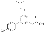CAS 登录号：61888-63-9， 4'-氯-5-异丁氧基-3-联苯乙酸