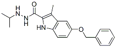CAS 登录号:61905-84-8, 1-(2-(3-甲基-5-苄氧基吲哚基)羰基)-2-异丙基酰肼