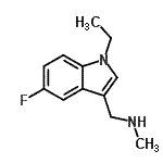 CAS 登录号：620175-70-4， 1-(1-乙基-5-氟-1H-吲哚-3-基)-N-甲基甲胺