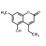 CAS 登录号：62036-49-1， 4-乙基-5-羟基-7-甲基-2H-苯并吡喃-2-酮