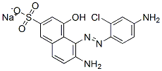 CAS 登录号：62134-44-5， 6-氨基-5-[(4-氨基-2-氯苯基)偶氮]-4-羟基-2-萘磺酸钠盐