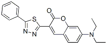 CAS 登录号:62143-26-4, 7-(二乙基氨基)-3-(5-苯基-1,3,4-噻二唑-2-基)-2-苯并吡喃酮