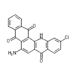 CAS 登录号：6219-98-3， 6-氨基-11-氯萘并[2,3-c]吖啶-5,8,14(13H)-三酮