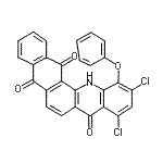 CAS 登录号：6219-99-4， 9,11-二氯-12-苯氧基萘并[2,3-c]吖啶-5,8,14(13H)-三酮